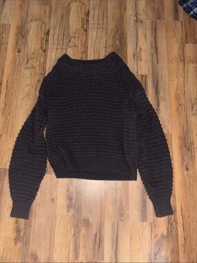 Universal Thread Black Chunky Crewneck Sweater